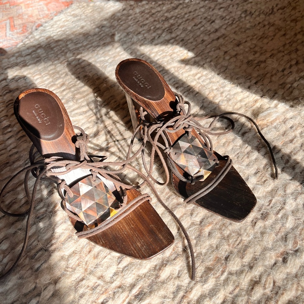 Vintage Gucci Wooden Heels